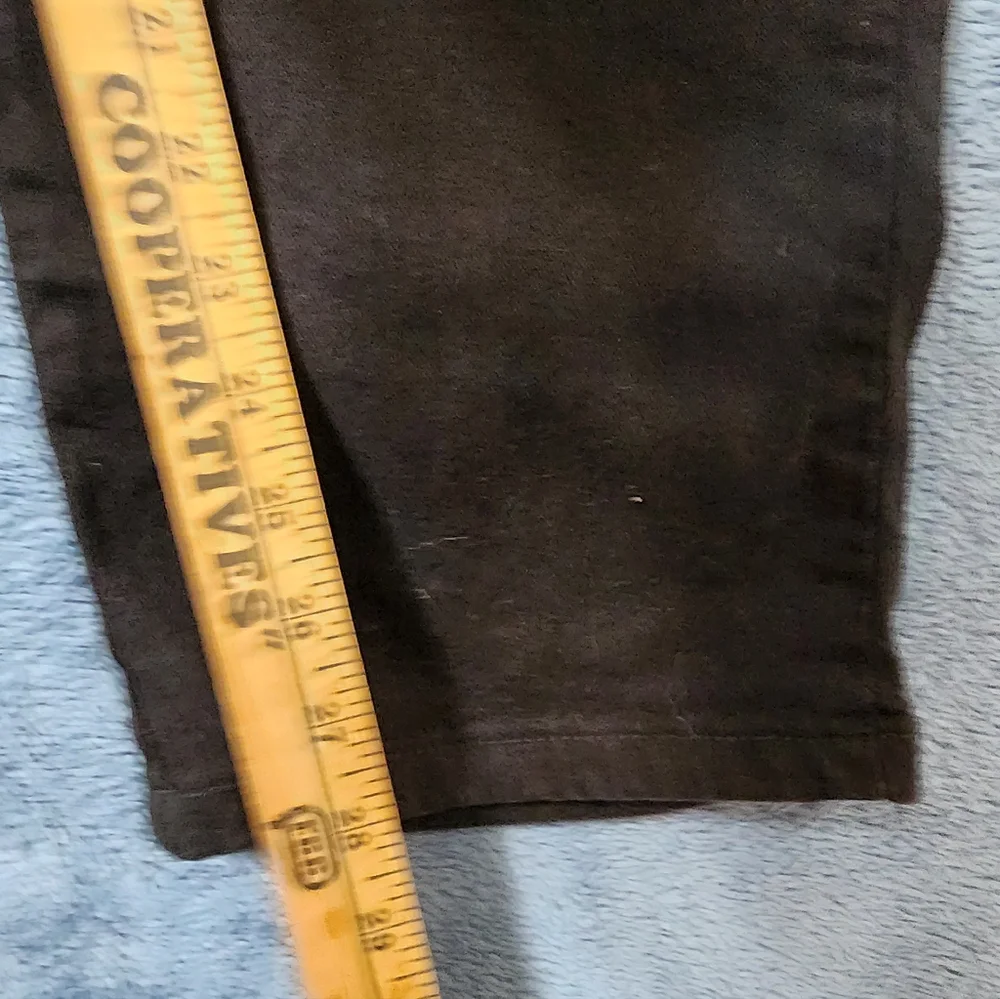 2 pair Lee Jeans Women's 18 Short Elastic Waist Relaxed Tapered Mid Rise Black - Picture 7 of 10